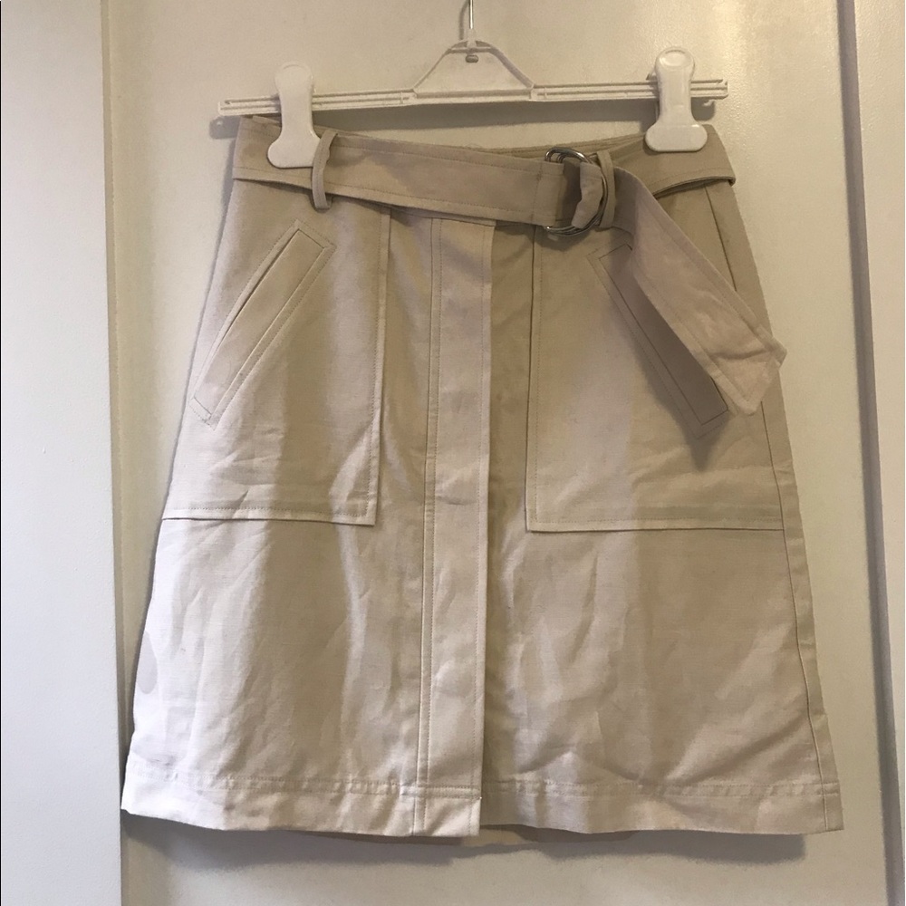 NWT Size 0P Ann Taylor Khaki Skirt